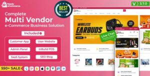 Ready eCommerce - Complete Multi Vendor eCommerce Mobile App, Customer Website with Store POS