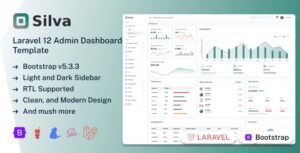Silva - Laravel 12 Admin Dashboard Template