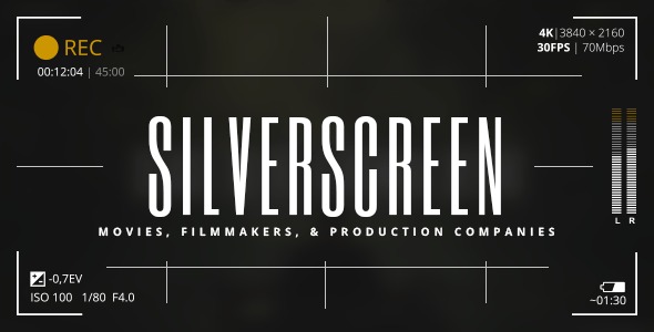 Silverscreen - A WordPress Theme for Movies, Filmmakers, and Production Companies