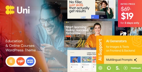Uni - Education & Online Courses WordPress Theme