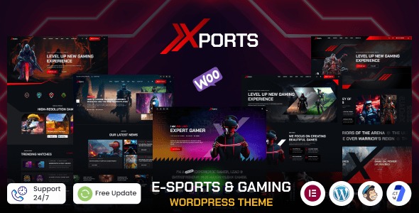 Xports - eSports and Gaming WordPress Theme