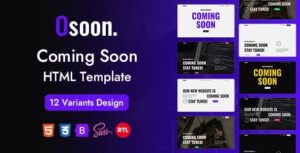 Osoon - Coming Soon HTML Template