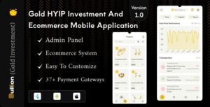 Bullion - Gold HYIP Investment And Ecommerce Flutter App