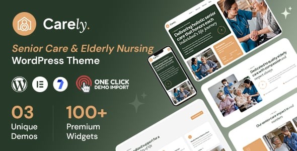 Carely - Senior Care & Elderly Nursing WordPress Theme
