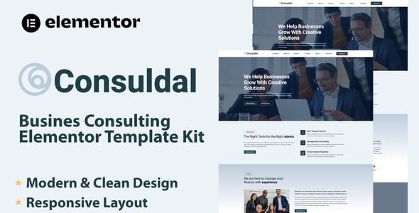 Consuldal - Busines Consulting Elementor Template Kit