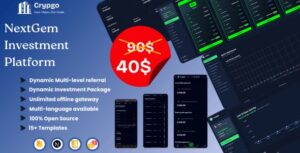Crypgo – Professional Crypto Investment Script with MLM, Wallet & Powerful Admin Panel