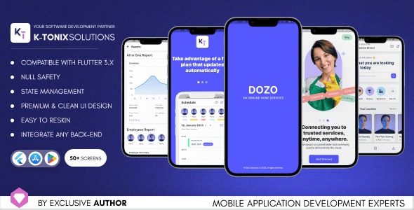 DOZO On-Demand Home Services Flutter App — AC Repair, Beauty, Plumbing, Cleaning & More