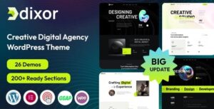 Dixor – Creative Digital Agency WordPress Theme