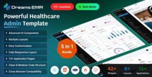 Dreams EMR - React, Angular, Vue, Laravel, CodeIgniter, PHP & HTML Medical & Healthcare Dashboard