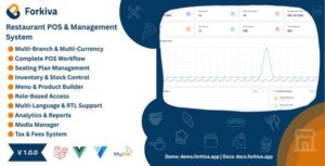 Forkiva – Restaurant POS & Management System (Laravel + Vue.js)