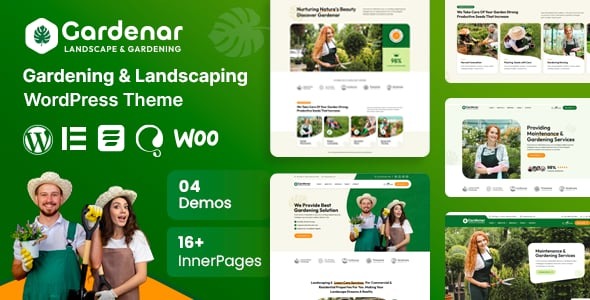 Gardenar - Gardening and Landscaping WordPress Theme