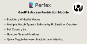 GeoIP & Access Restriction Module for Perfex CRM (Restrict by IP, Country, or Email)