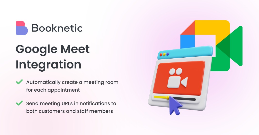 Google Meet integration for Booknetic
