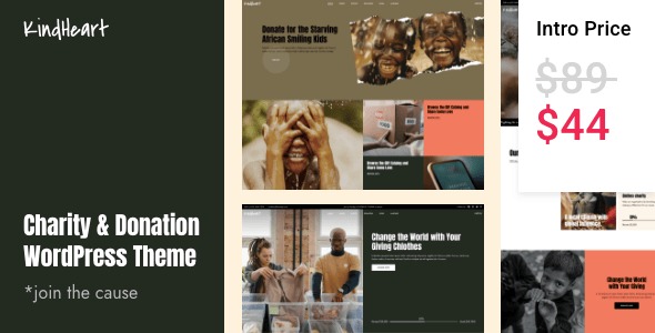 KindHeart - Charity and Donation WordPress Theme