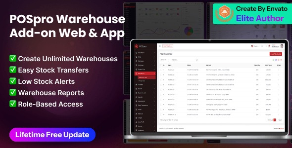 POSpro – Warehouse Add-on for web