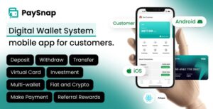 PaySnap - Digital Wallet Customer React Native Expo App