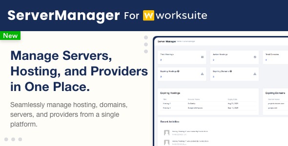 Server Manager Module for Worksuite