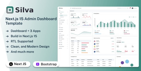 Silva - Next Js 15 Admin & Dashboard Template