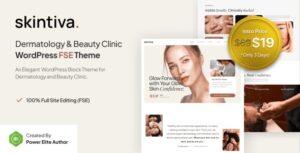 Skintiva – Dermatology & Beauty Clinic FSE WordPress Theme