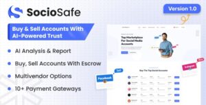 SocioSafe - Buy & Sell Accounts With AI-Powered Trust