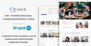 Unix - Powerful Education, Courses Online Drupal 11 Theme