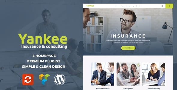 Yankee - Insurance & Consulting WordPress Theme