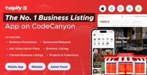 Yelpify – Yelp Clone | The No. 1 Business Listing Flutter app with admin panel and website
