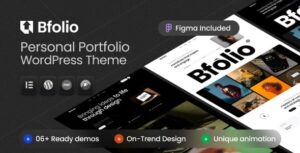 Bfolio - Personal Portfolio WordPress Theme