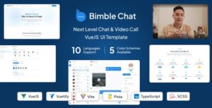 Bimble Chat – VueJS + Vuetify Chat App UI Template