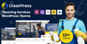 ClearPress - Cleaning Services WordPress Theme