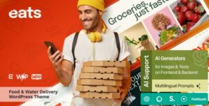 Eats - Water & Food Delivery WordPress Theme