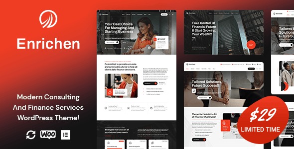 Enrichen - Consulting And Finance Services WordPress Theme