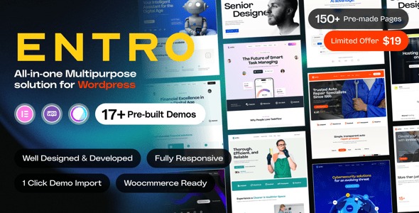 Entro – Elementor Business WordPress Theme