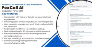 FexCall – Smart AI Call Assistant & Lead Automation Module for Perfex CRM