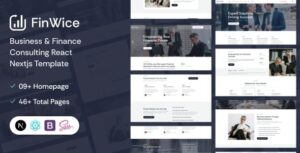 Finwice | Business & Finance Consulting React NextJs Template