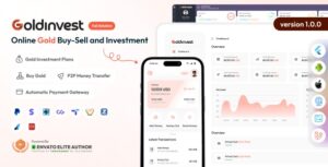 GoldInvest - Online Gold Buy Sell Investment Full Solution