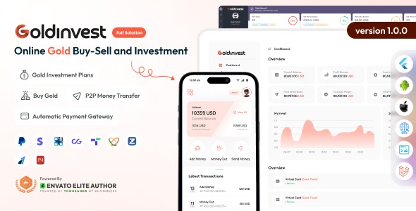 GoldInvest - Online Gold Buy Sell Investment Full Solution