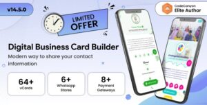 Infy vCard Saas : Digital Business Card Builder