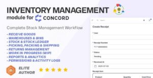 Inventory Management Module for Concord CRM
