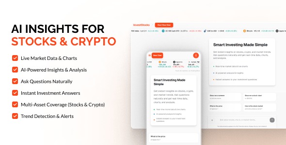 InvestStocks - AI-Powered Stock Analysis Platform with Real-time Charts