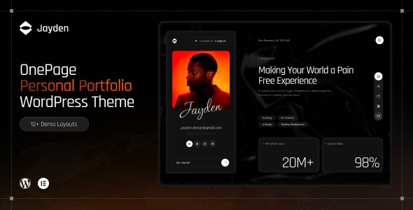 Jayden | Personal Portfolio WordPress Theme