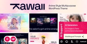 Kawaii - Anime Creative Original WordPress Theme