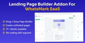 Landing Page Builder Addon for WhatsMarkSaaS