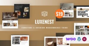 LuxeNest - Furniture & Interior WooCommerce WordPress Theme
