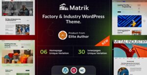 Matrik - Factory & Industry WordPress Theme