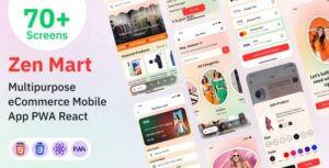 Multipurpose eCommerce Mobile App PWA React Template - Zen Mart