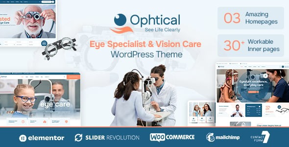 Ophtical - Eye Specialist & Vision Care WordPress Theme