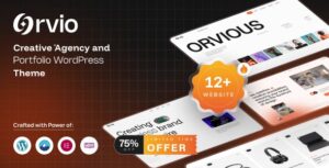 Orvio - Creative Agency and Portfolio WordPress Theme