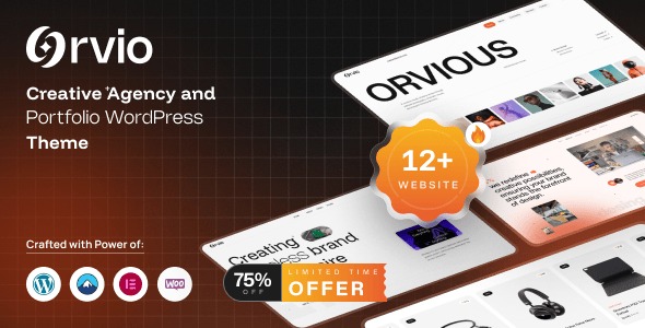 Orvio - Creative Agency and Portfolio WordPress Theme