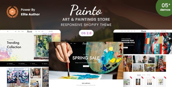 Painto - Art & Paintings Store Shopify 2.0 Theme